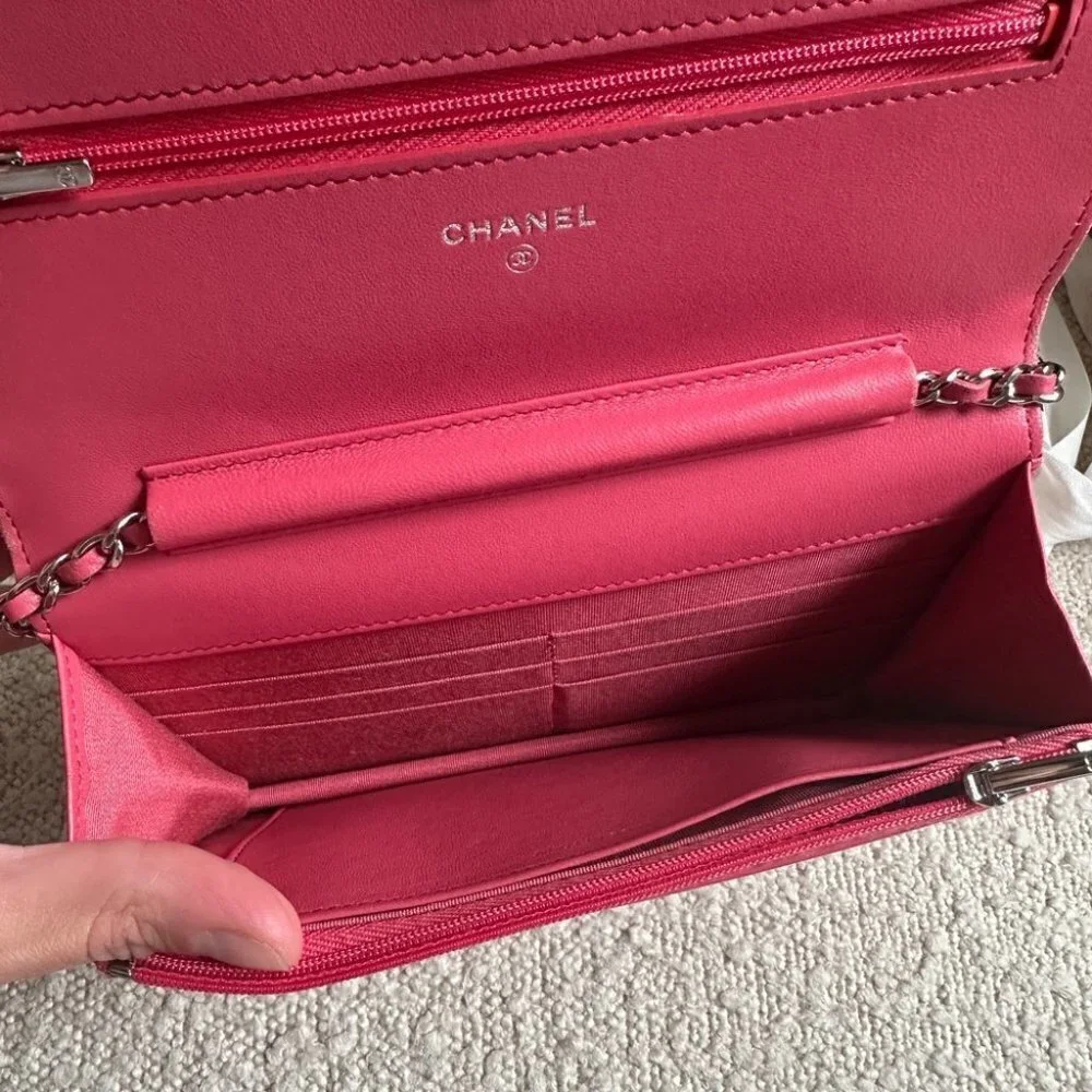 Chanel Barbie Pink Wallet on Chain WOC - Picture 6 of 14